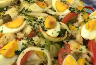 filé de peixe à portuguesa