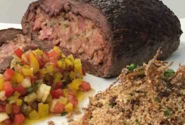 fraldinha recheada com linguiça uma maravilha