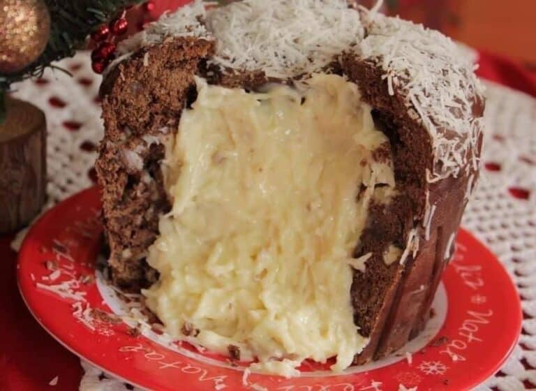 panetone de chocolate