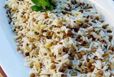 receita de arroz com lentilha (ano novo)