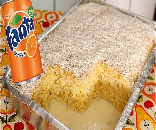 receita de bolo de fanta laranja gelado