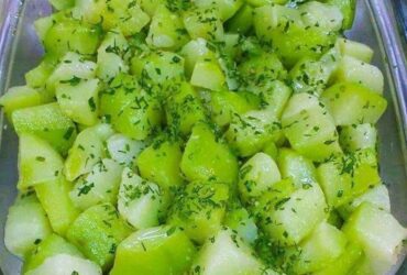 salada de chuchu simples e saborosa