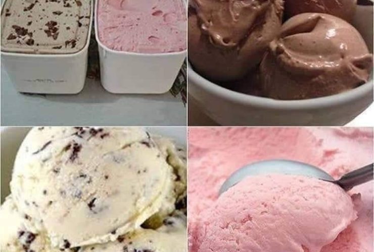 sorvete de 3 ingredientes é perfeita para servir no natal