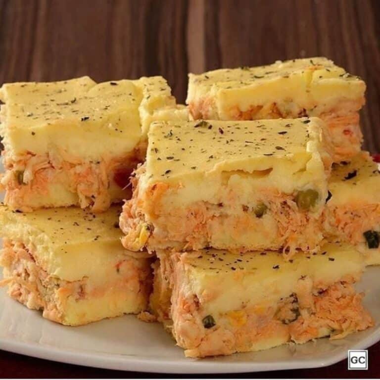 torta cremosa de batata com frango