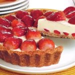 torta de morango com chocolate branco
