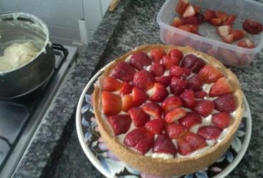 torta de morango prática para o seu natal em família