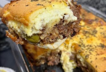 torta salgada de carne seca