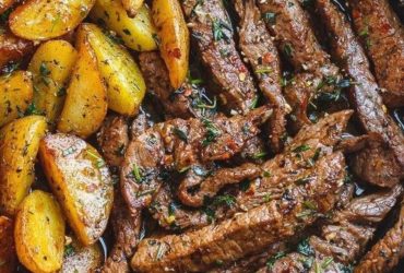 bife com alho e batata na frigideira muito fÁcil e rÁpido