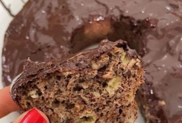 bolo de banana com cacau