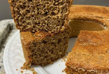 bolo de maÇÃ, aveia e canela
