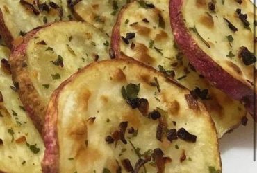 batata doce assada com orégano e limão