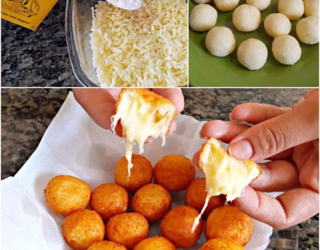 bolinha de queijo com 3 ingredientes