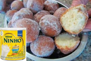 bolinho de chuva com leite em pó