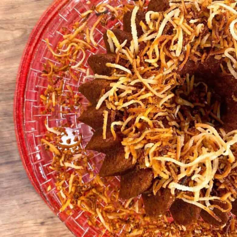 bolo de ameixa com coco