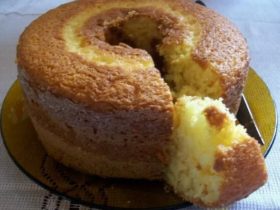 bolo de fubá com laranja