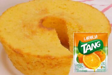 bolo de laranja com tang
