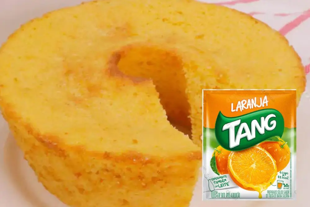 bolo de laranja com tang