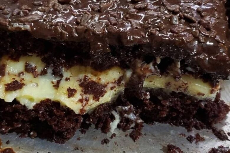 bolo de chocolate com recheio de ninho