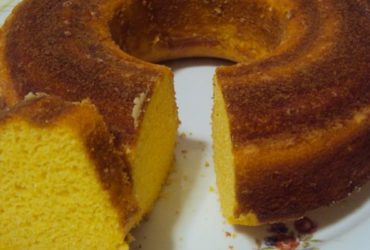 bolo de fubá sem glúten, sem lactose e sem açúcar