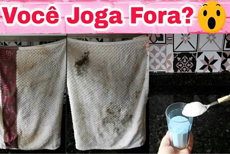 dica fantástica para limpar panos de prato sujos e mofados