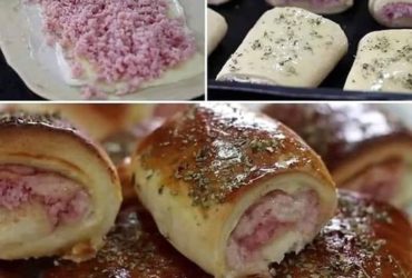enroladinho de presunto e queijo delicioso