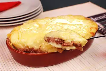 escondidinho de carne moída