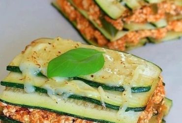 lasanha de abobrinha e tofu