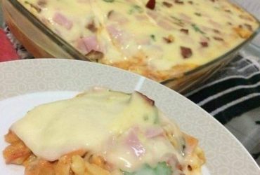 macarrÃo cremoso com calabresa e creme de batata delicia