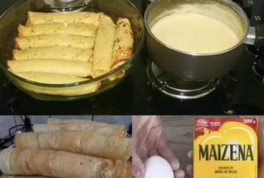 massa de panqueca de maizena