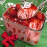 mousse de morango caseiro