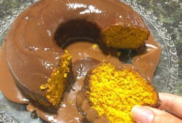 o bolo de cenoura fit mais incrível que existe
