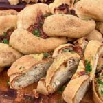 pão de frango trançado