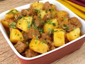 receita de carne de panela com batatas!