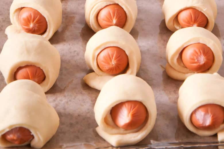 receita de enroladinhos de salsicha