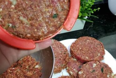 receita de hambúrgueres