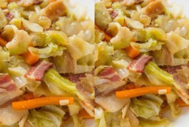 repolho frito com bacon