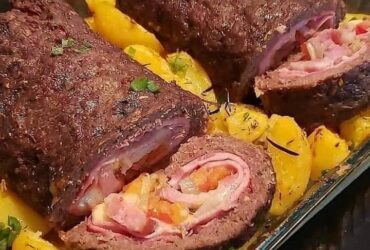 rocambole de carne moída