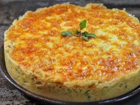 torta lowcarb de couve flor