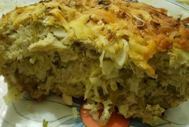 torta cremosa de repolho com sardinha