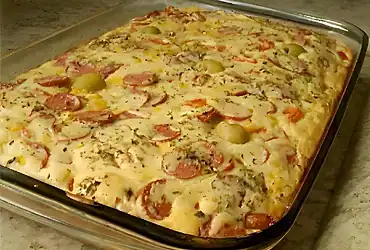 torta italiana feita no liquidificador