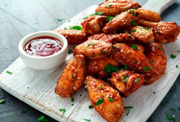 tulipa de frango frita e crocante