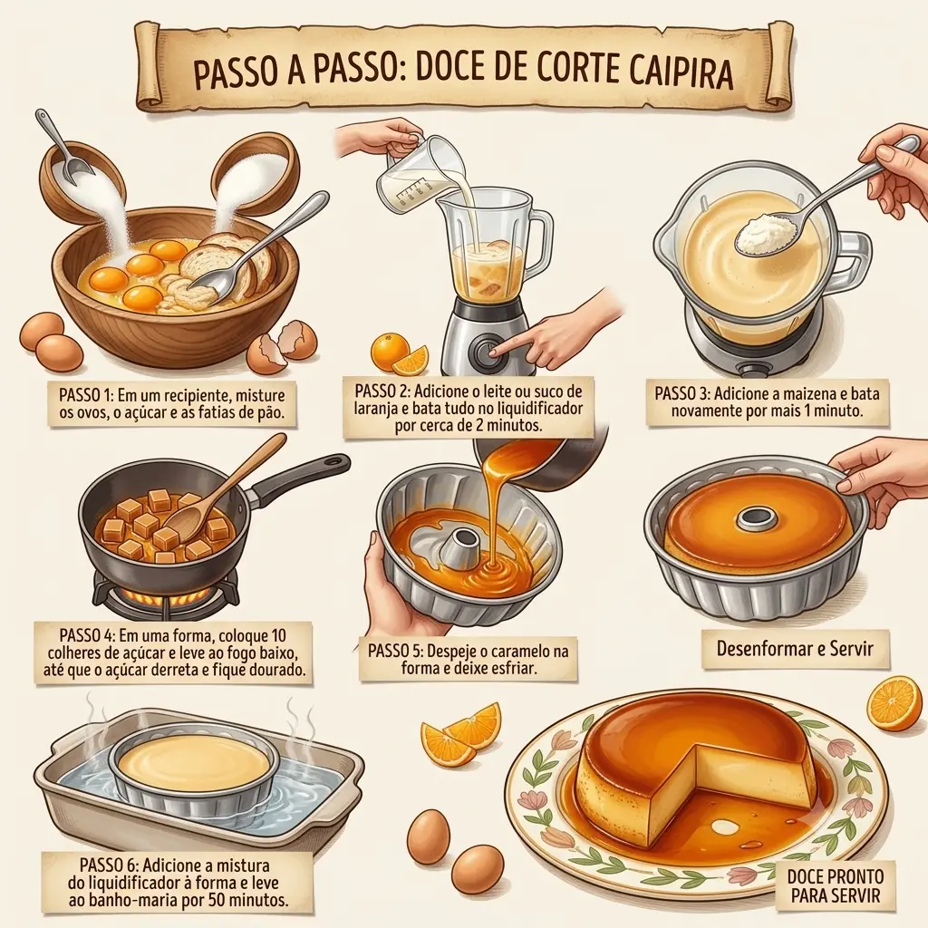 Modo de Preparo Doce de Corte Caipira 