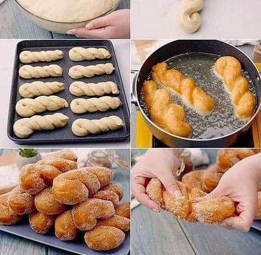 bolinho de chuva em espiral