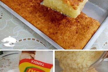 bolo de tapioca granulada com sabor maravilhoso