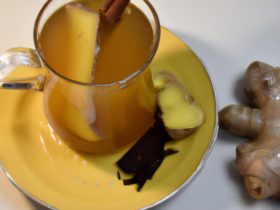 chá de gengibre e canela