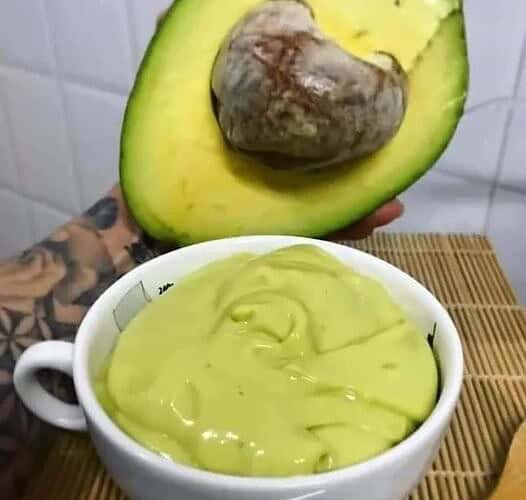 creme de abacate, gordurinha