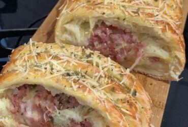 pão recheado com calabresa