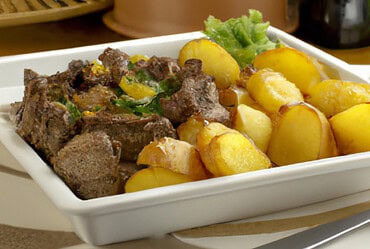 receita de carne assada com batatas