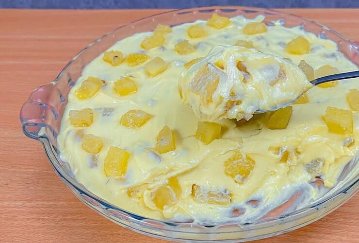 receita de creme de abacaxi super fácil sem leite condensado