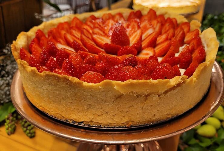 receita de torta de morango